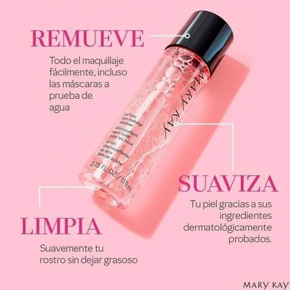 Desmaquillante Bifasico para Ojos Libre de Aceite.